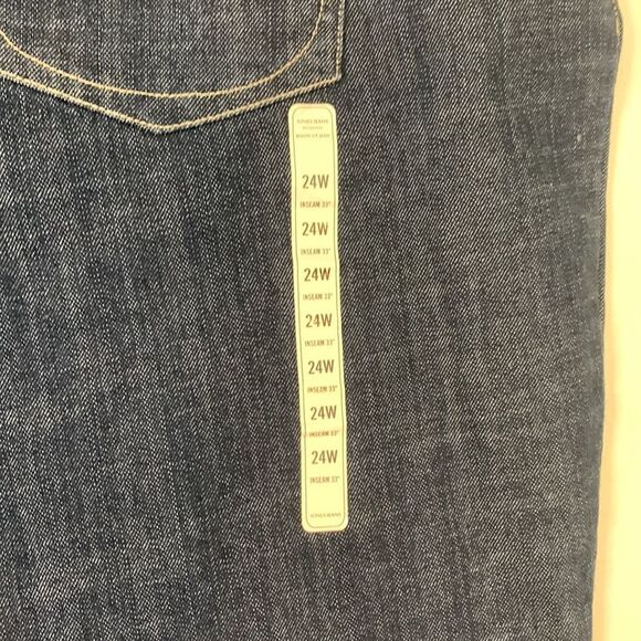 Jones New York Jeans Woman’s Sz 24W Stretch Bootcut Denim 5 Pocket Inseam 33 NEW - Picture 5 of 6